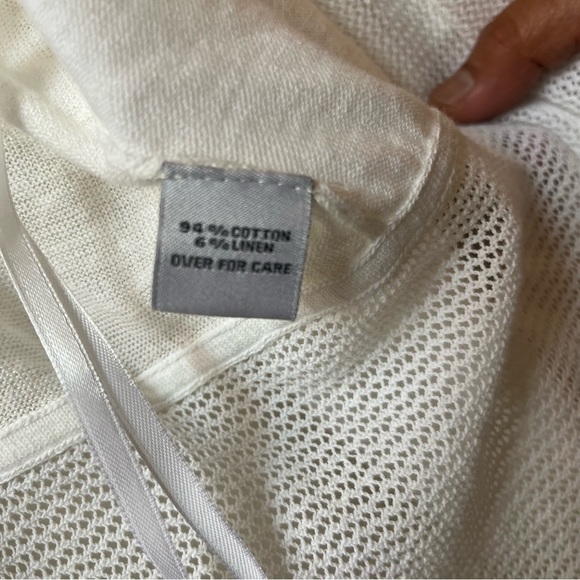 Beatrix OST Lightweight Spring Summer Cotton Linen Asymmetrical Open Cardigan - Picture 7 of 8